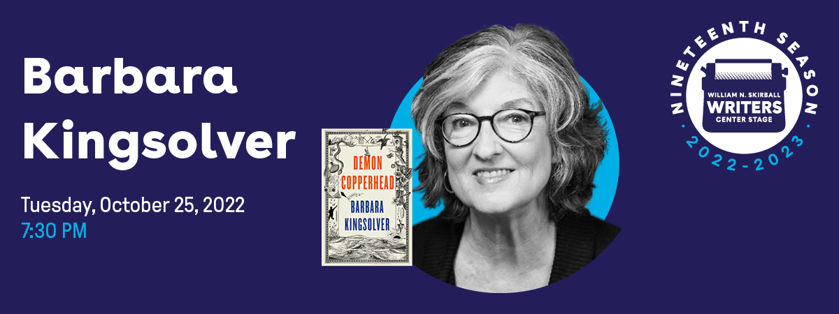 Writers Center Stage Presents: Barbara Kingsolver - Livestream | Maltz ...